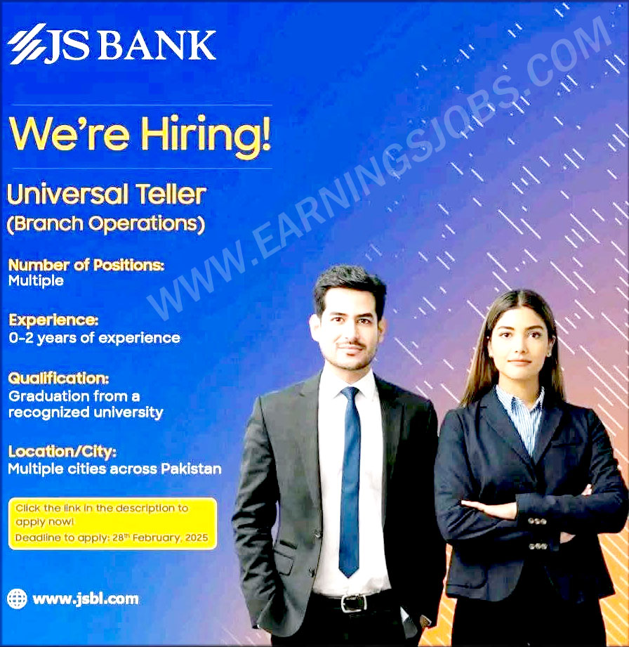 JS Bank Jobs 2025